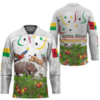 Guinea-Bissau Independence Day Hockey Jersey African Wildlife Cashew Harvest Cultural Pride