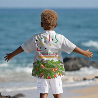 Guinea-Bissau Independence Day Kid Hawaiian Shirt African Wildlife Cashew Harvest Cultural Pride