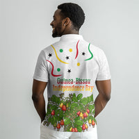 Guinea-Bissau Independence Day Polo Shirt African Wildlife Cashew Harvest Cultural Pride