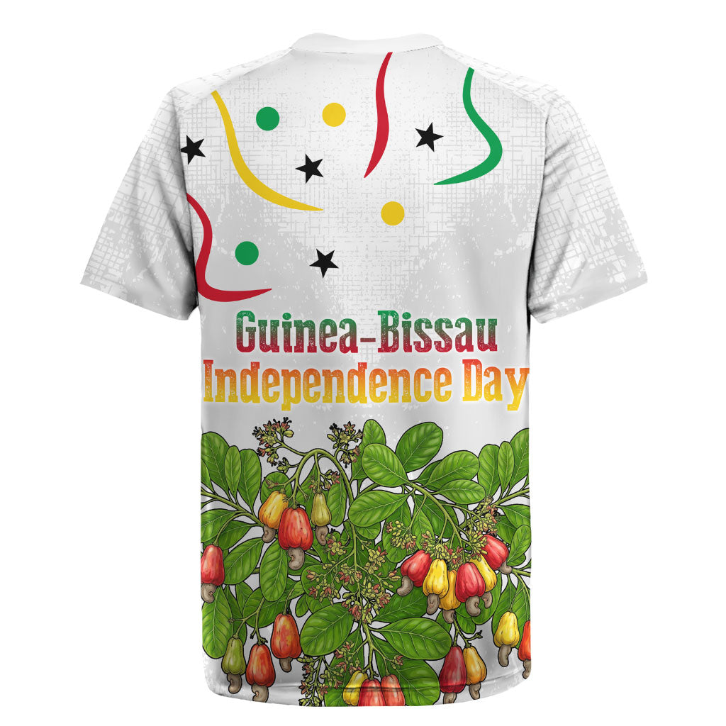 Guinea-Bissau Independence Day Rugby Jersey African Wildlife Cashew Harvest Cultural Pride