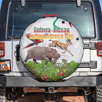 Guinea-Bissau Independence Day Spare Tire Cover African Wildlife Cashew Harvest Cultural Pride