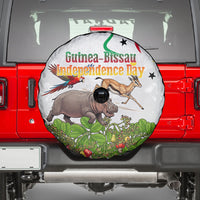 Guinea-Bissau Independence Day Spare Tire Cover African Wildlife Cashew Harvest Cultural Pride
