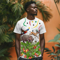 Guinea-Bissau Independence Day T shirt African Wildlife Cashew Harvest Cultural Pride