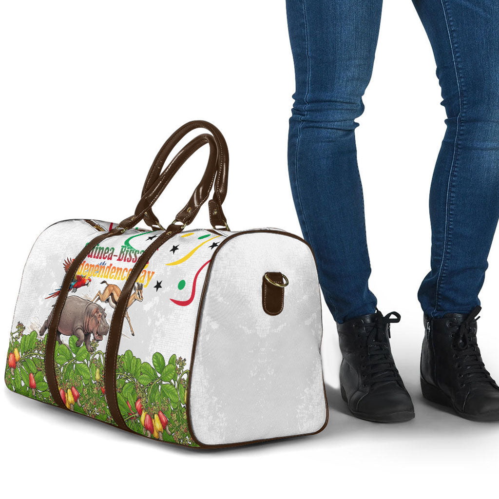 Guinea-Bissau Independence Day Travel Bag African Wildlife Cashew Harvest Cultural Pride
