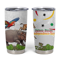 Guinea-Bissau Independence Day Tumbler Cup African Wildlife Cashew Harvest Cultural Pride