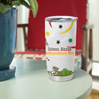 Guinea-Bissau Independence Day Tumbler Cup African Wildlife Cashew Harvest Cultural Pride