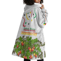 Guinea-Bissau Independence Day Wearable Blanket Hoodie African Wildlife Cashew Harvest Cultural Pride