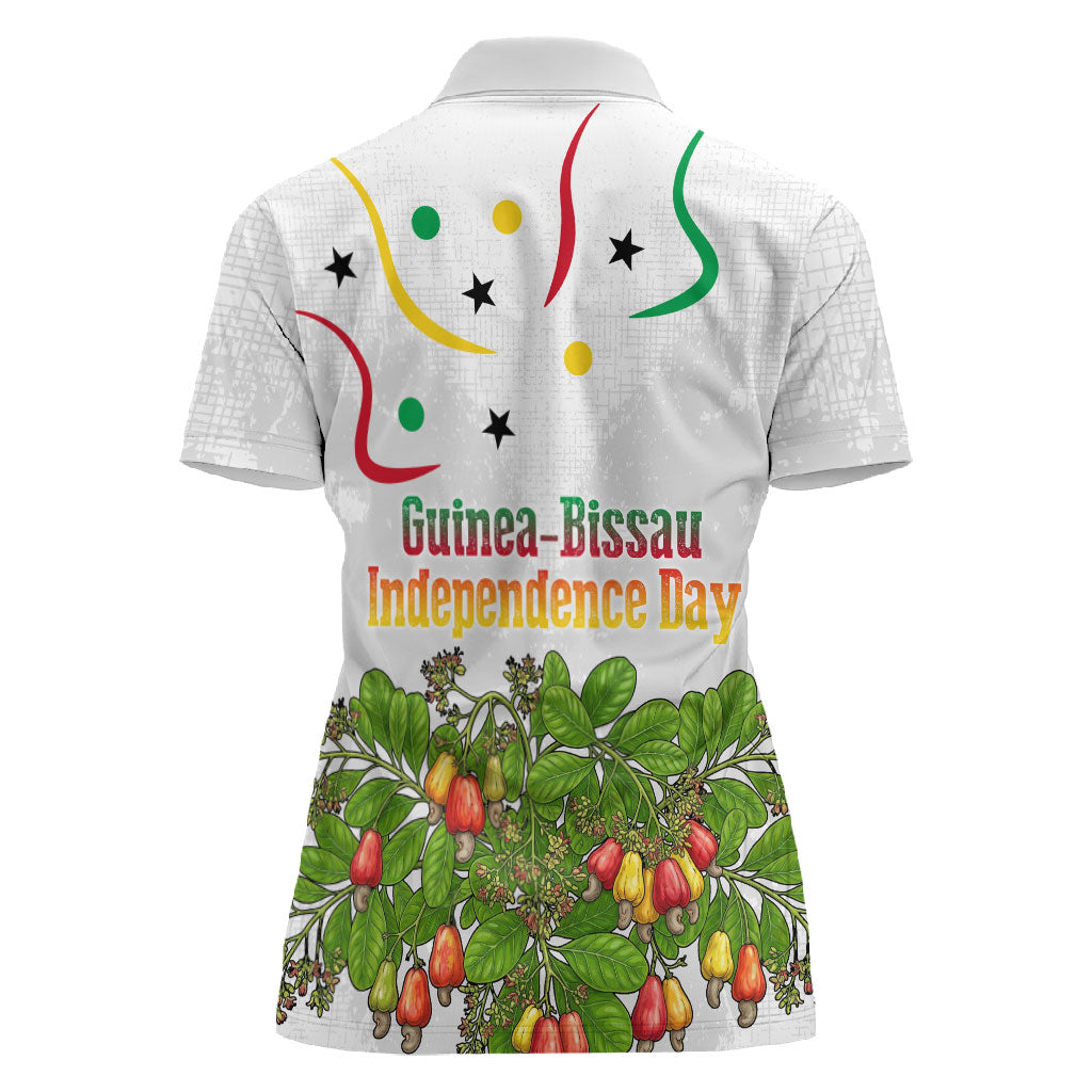 Guinea-Bissau Independence Day Women Polo Shirt African Wildlife Cashew Harvest Cultural Pride