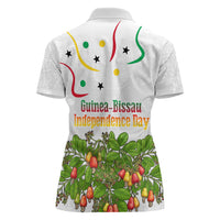 Guinea-Bissau Independence Day Women Polo Shirt African Wildlife Cashew Harvest Cultural Pride