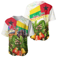 Guinea-Bissau Independence Day Baseball Jersey African Wildlife Cashew Harvest National Flag