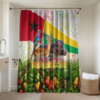 Guinea-Bissau Independence Day Bathroom Set African Wildlife Cashew Harvest National Flag