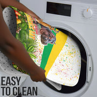 Guinea-Bissau Independence Day Bathroom Set African Wildlife Cashew Harvest National Flag
