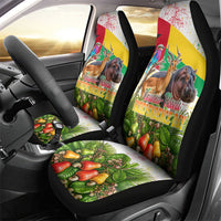 Guinea-Bissau Independence Day Car Seat Cover African Wildlife Cashew Harvest National Flag