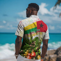 Guinea-Bissau Independence Day Hawaiian Shirt African Wildlife Cashew Harvest National Flag