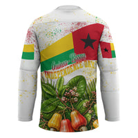 Guinea-Bissau Independence Day Hockey Jersey African Wildlife Cashew Harvest National Flag