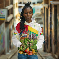 Guinea-Bissau Independence Day Hoodie African Wildlife Cashew Harvest National Flag