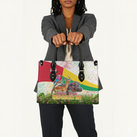 Guinea-Bissau Independence Day Leather Bag African Wildlife Cashew Harvest National Flag