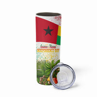 Guinea-Bissau Independence Day Skinny Tumbler African Wildlife Cashew Harvest National Flag