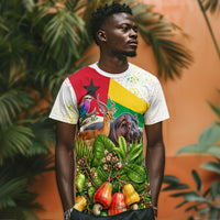 Guinea-Bissau Independence Day T shirt African Wildlife Cashew Harvest National Flag