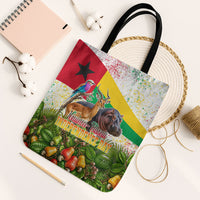 Guinea-Bissau Independence Day Tote Bag African Wildlife Cashew Harvest National Flag
