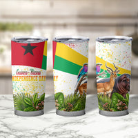 Guinea-Bissau Independence Day Tumbler Cup African Wildlife Cashew Harvest National Flag