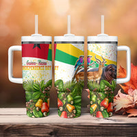 Guinea-Bissau Independence Day Tumbler With Handle African Wildlife Cashew Harvest National Flag