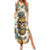 Pineapple Skull Summer Maxi Dress Summer Paradise - Wonder Print Shop
