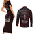 Skull Demon Couples Matching Short Sleeve Bodycon Dress and Long Sleeve Button Shirts We All Have The Devil Inside Us - Wonder Print Shop