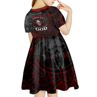 Skull Demon Kid Short Sleeve Dress We All Have The Devil Inside Us - Wonder Print Shop