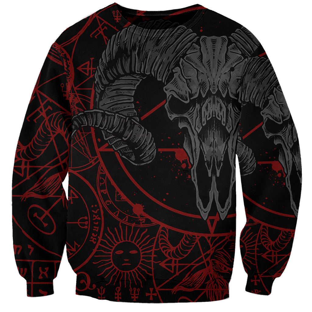 Skull Demon Sweatshirt We All Have The Devil Inside Us - Wonder Print Shop
