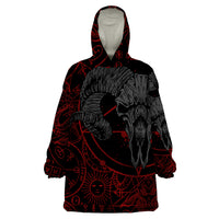 Skull Demon Wearable Blanket Hoodie We All Have The Devil Inside Us - Wonder Print Shop