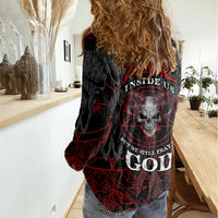 Skull Demon Women Casual Shirt We All Have The Devil Inside Us - Wonder Print Shop