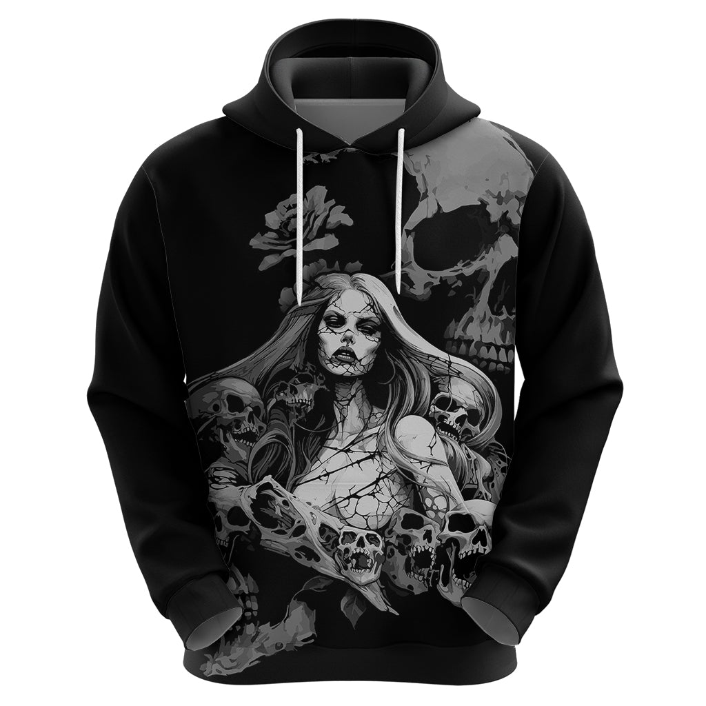 Skeleton Girl Hoodie Yes I'm A Bicth - Not Yours - Wonder Print Shop