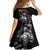 Skeleton Girl Kid Short Sleeve Dress Yes I'm A Bicth - Not Yours - Wonder Print Shop