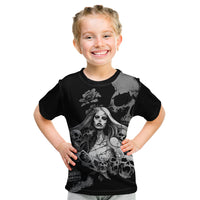 Skeleton Girl Kid T Shirt Yes I'm A Bicth - Not Yours - Wonder Print Shop