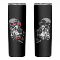 Skeleton Girl Skinny Tumbler Yes I'm A Bicth - Not Yours - Wonder Print Shop