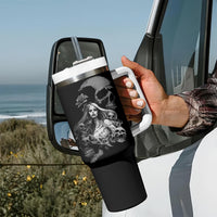 Skeleton Girl Tumbler With Handle Yes I'm A Bicth - Not Yours - Wonder Print Shop