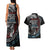 Native American Skull Couples Matching Tank Maxi Dress and Hawaiian Shirt American History Begins With Native History - Wonder Print Shop