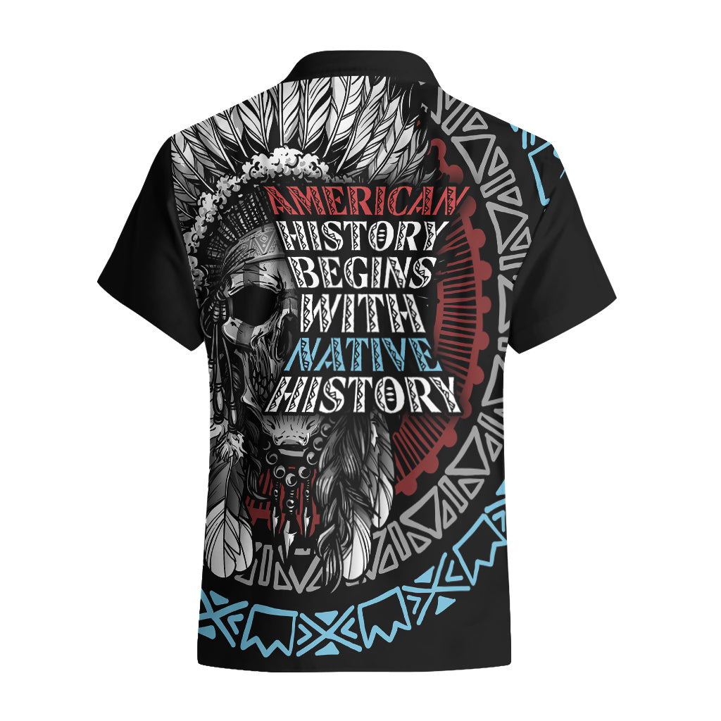 native-american-skull-hawaiian-shirt-american-history-begins-with-native-history
