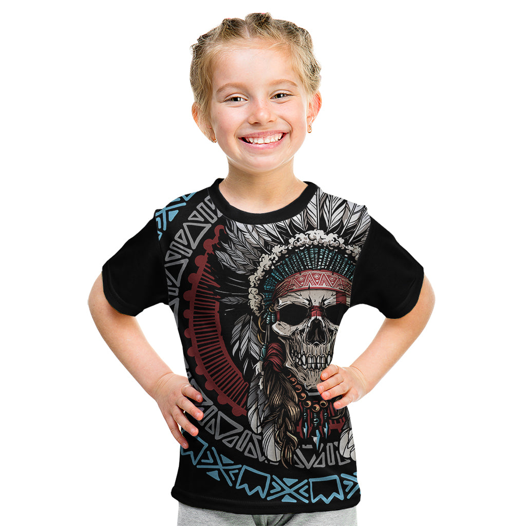 Native American Skull Kid T Shirt American History Begins With Native History - Wonder Print Shop