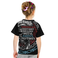 Native American Skull Kid T Shirt American History Begins With Native History - Wonder Print Shop