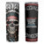 Native American Skull Skinny Tumbler American History Begins With Native History - Wonder Print Shop