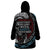 Native American Skull Wearable Blanket Hoodie American History Begins With Native History - Wonder Print Shop