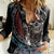 Native American Skull Women Casual Shirt American History Begins With Native History - Wonder Print Shop
