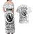 Viking Raven Couples Matching Off Shoulder Maxi Dress and Hawaiian Shirt Fear Not Death For the Hour Of Your Doom - Wonder Print Shop