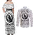 Viking Raven Couples Matching Off Shoulder Maxi Dress and Long Sleeve Button Shirts Fear Not Death For the Hour Of Your Doom - Wonder Print Shop