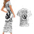 Viking Raven Couples Matching Short Sleeve Bodycon Dress and Hawaiian Shirt Fear Not Death For the Hour Of Your Doom - Wonder Print Shop