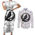 Viking Raven Couples Matching Short Sleeve Bodycon Dress and Long Sleeve Button Shirts Fear Not Death For the Hour Of Your Doom - Wonder Print Shop