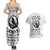 Viking Raven Couples Matching Summer Maxi Dress and Hawaiian Shirt Fear Not Death For the Hour Of Your Doom - Wonder Print Shop