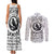 Viking Raven Couples Matching Tank Maxi Dress and Long Sleeve Button Shirts Fear Not Death For the Hour Of Your Doom - Wonder Print Shop